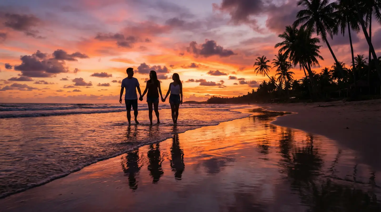 爱情岛论坛-会员专区|热门社区|在线论坛|爱情岛论坛官方网站 嘉宾在海角日落时分的浪漫剪影